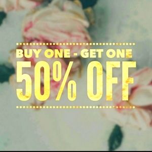 Buy one get one HALF off 💖